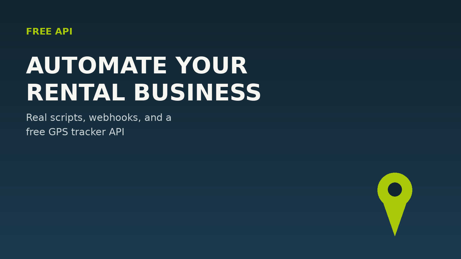 Automating Your Rental Car Business: Real Scripts, Webhooks, and a Free GPS API