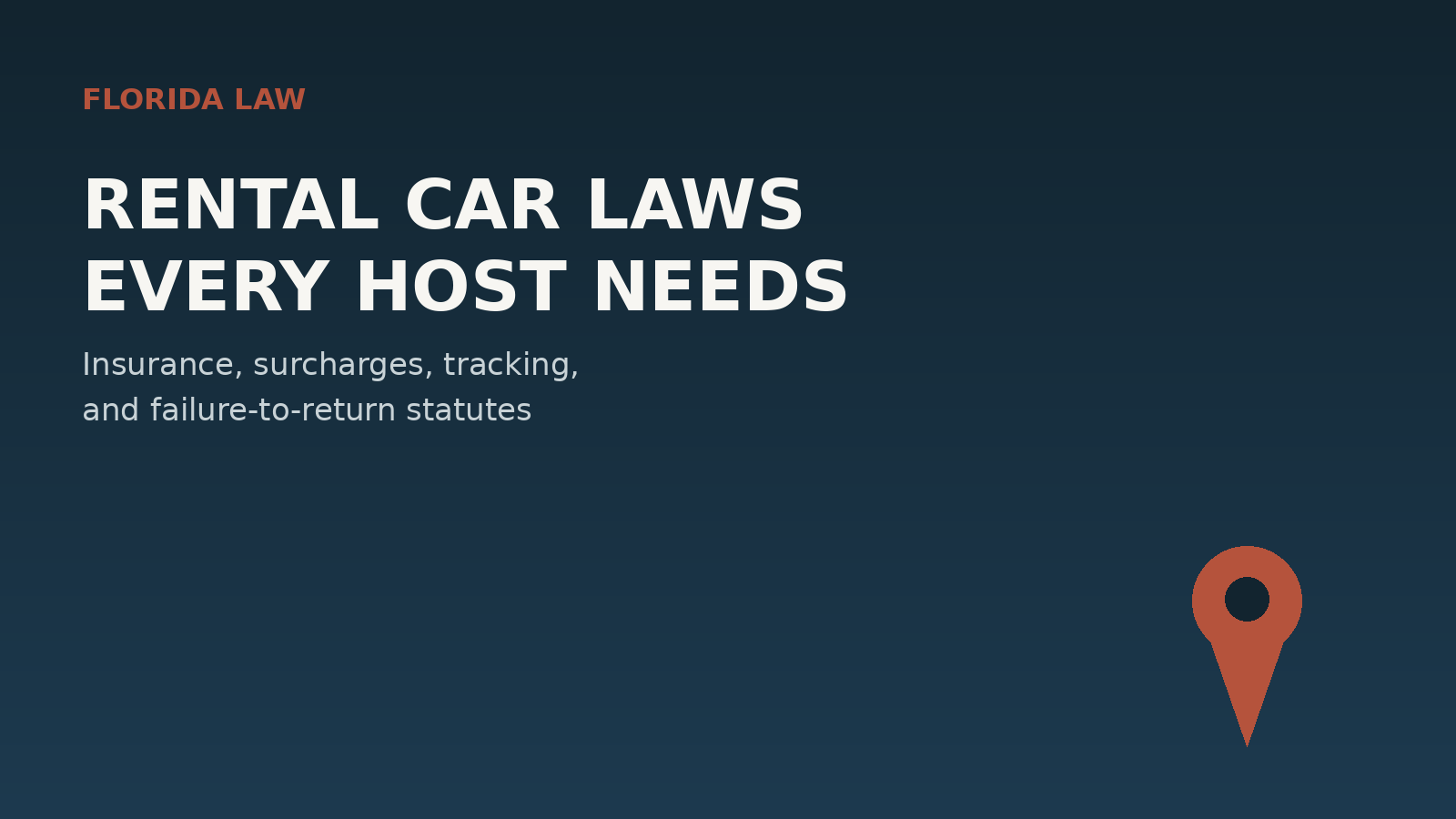 Florida Rental Car Laws Every Turo Host Should Know (2026)