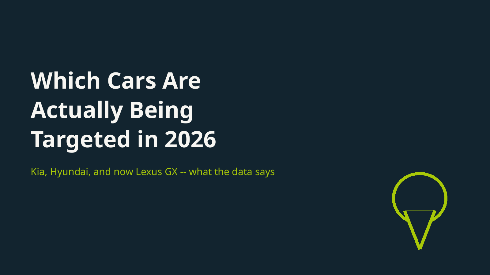 Which cars are actually being targeted by thieves in 2026