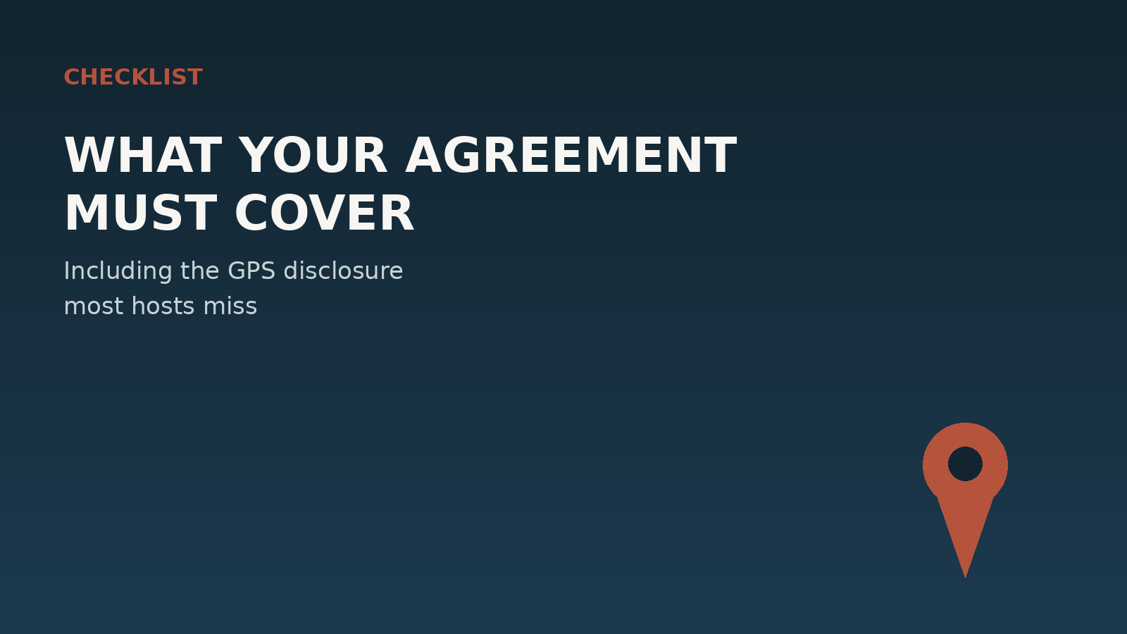 Private Car Rental Agreement Checklist: 10 Things to Cover (Including GPS Disclosure)