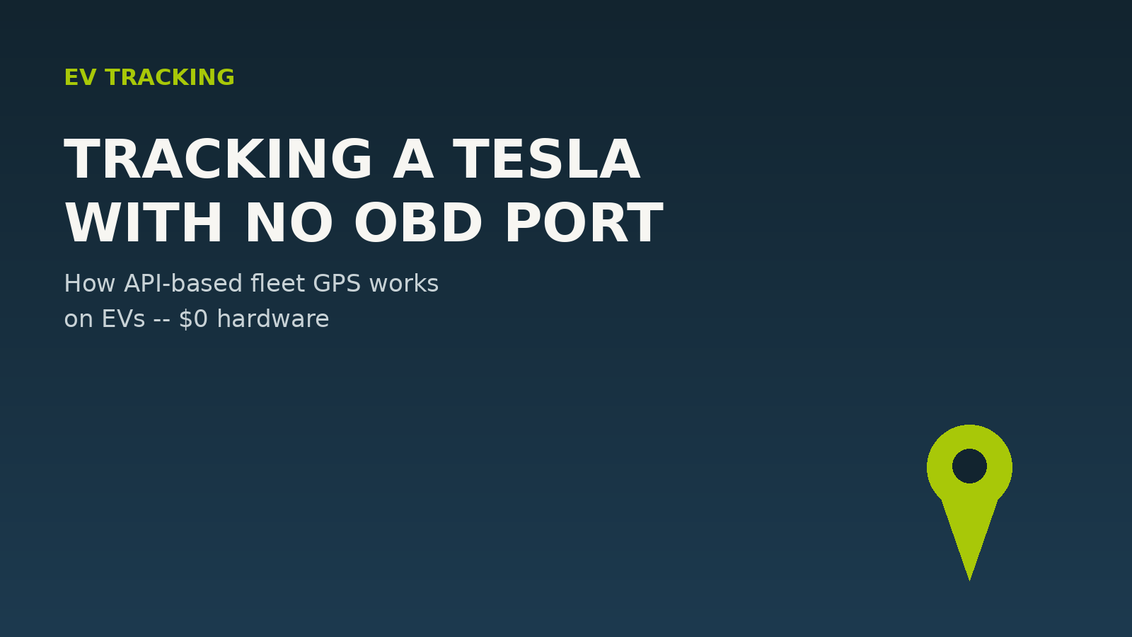 How Fleet GPS Tracking Works on a Tesla (No OBD Port Required)