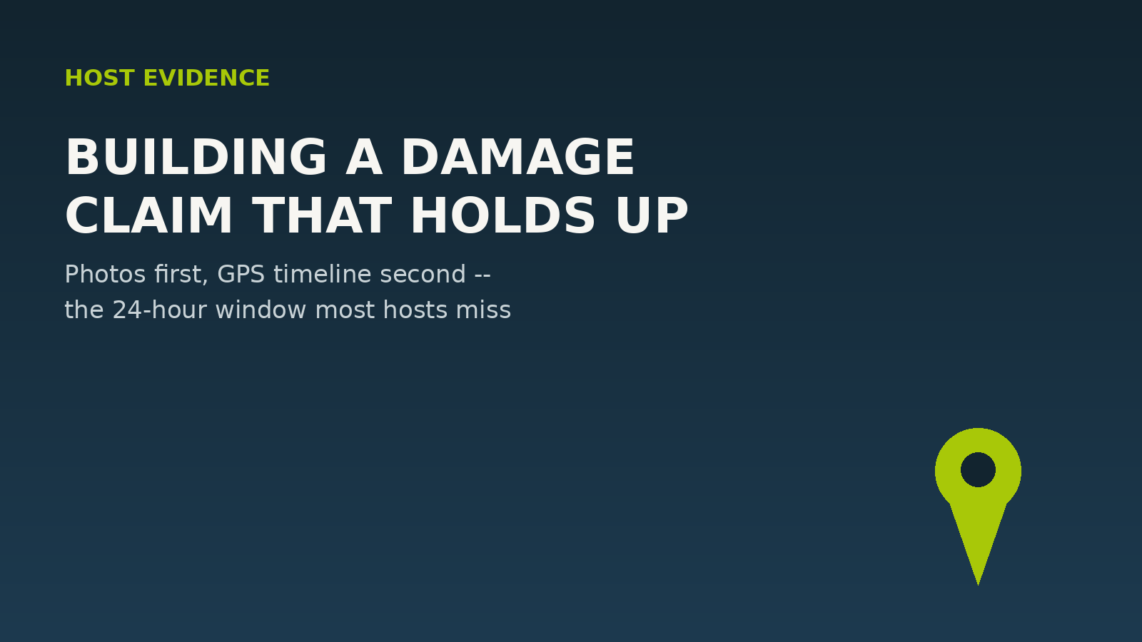 Building a Turo Damage Claim That Doesn't Get Denied
